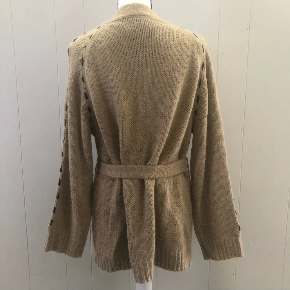 MOTH Anthropology l Sz M l Belted Cardigan Sweater - Picture 3 of 11